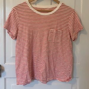 Striped Madewell Pocket Tee Shirt